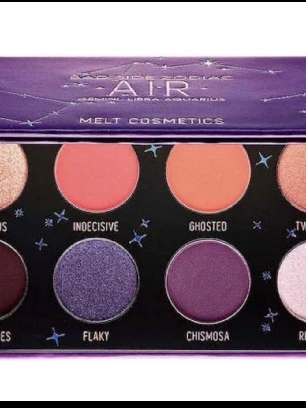 Melt Cosmetics AIR Eyeshadow Palette — Purple & Pink Shades